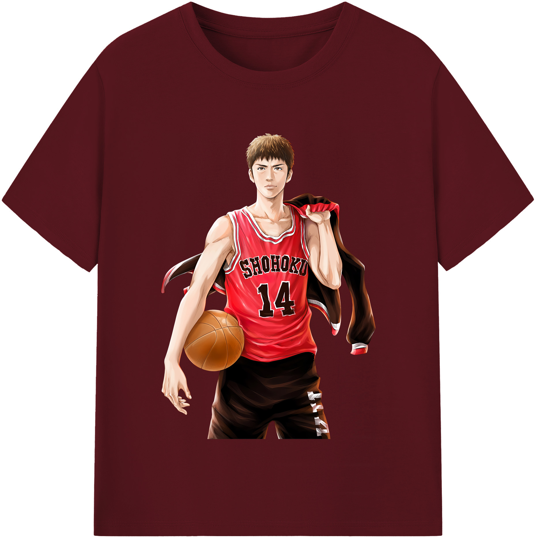 （画像用） SLAM DUNK／スラムダンク 綿100％半袖Tシャツ（フロントプリント）